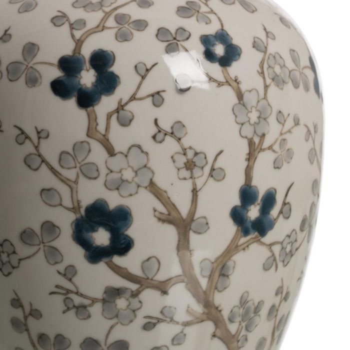 Tibor Blanco-Gris Porcelana Decoración 17 X 17 X 19 cm