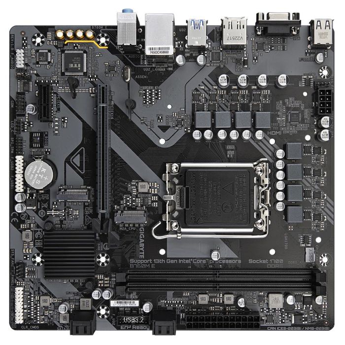 GIGABYTE B760M E Placa Base Intel B760 LGA 1700 DDR5 ATX para Procesadores Intel 14ª/13ª/12ª Generación 3