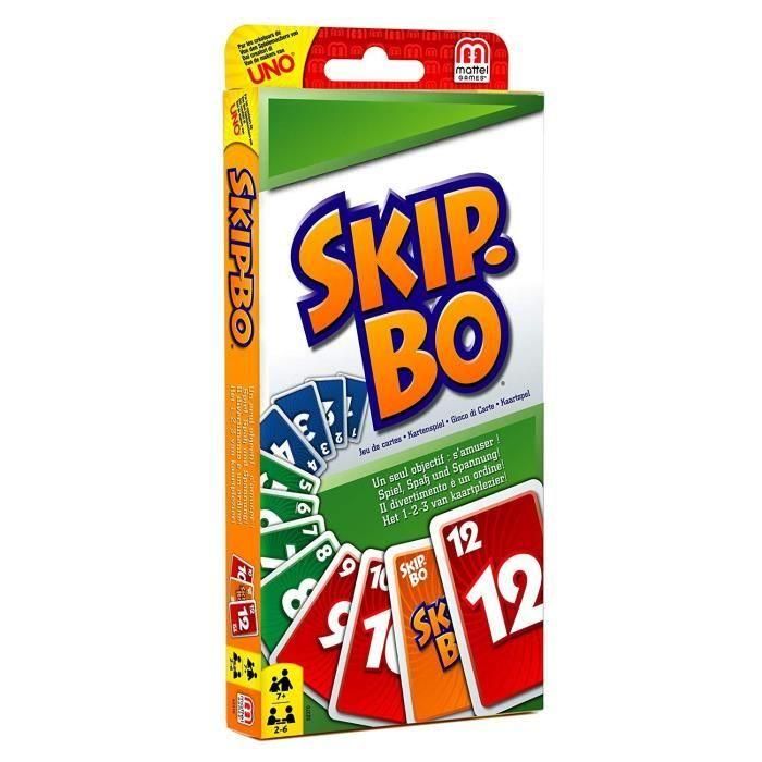 Mattel Games SKIP BO Juego de Cartas para Niños y Adultos +7 Años 2 Mattel Games SKIP BO Juego de Cartas para Niños y Adultos +7 Años 2