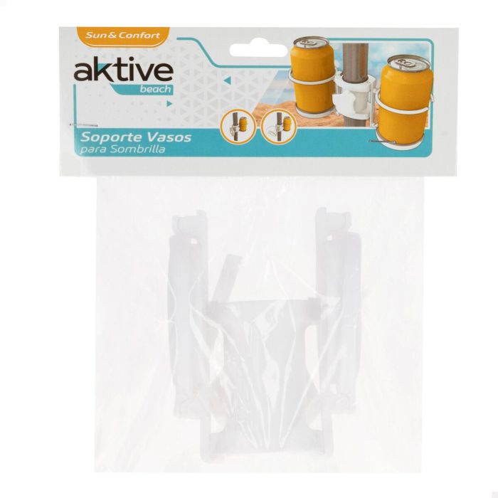 Portavasos para Sombrilla Aktive 23 x 12 x 8 cm (24 Unidades) 1