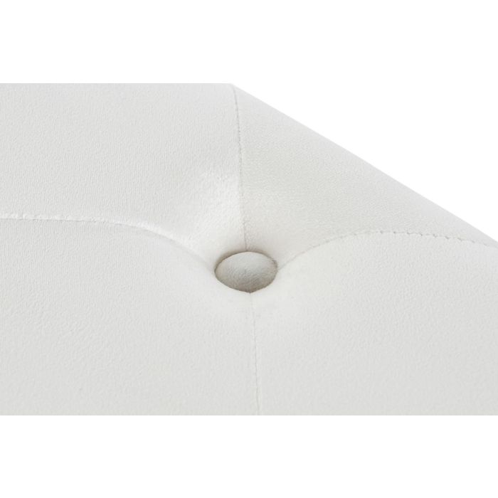 Banqueta DKD Home Decor Blanco Dorado Metal 100 x 100 x 45 cm 2