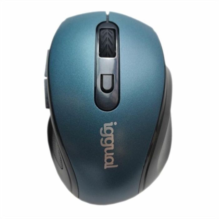 Ratón iggual ERGONOMIC-M Azul Negro/Azul Multicolor