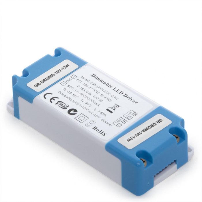 Driver CM-12VAaDR Pot.12W V Out 12-48VDC 300 mA Clase II 0-10V [GR-DRDIM0-10V-12W] 1