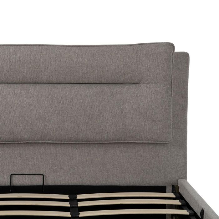 Cama Canapé Gris Tejido Dormitorio 191 X 212 X 113 cm