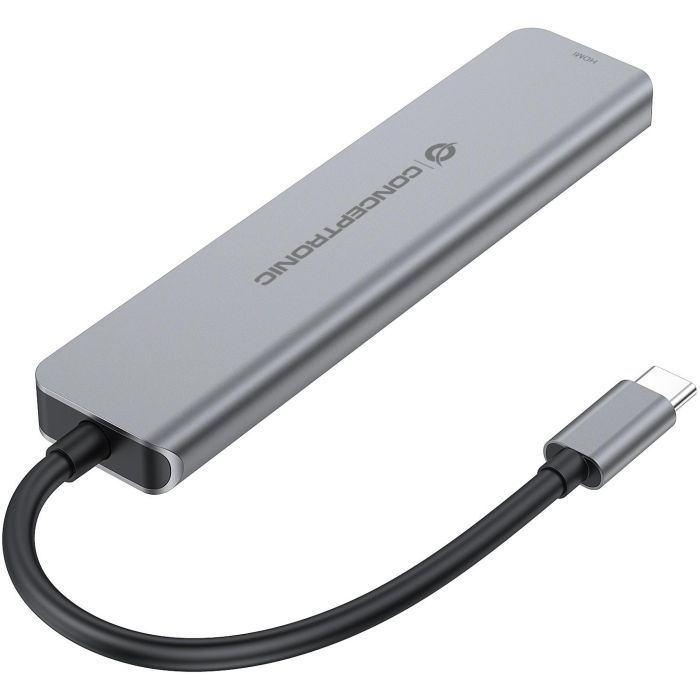 Conceptronic DONN33G Dock USB-C a HDMI/2xUSB-A/2xUSB-C con Power Delivery 100W y 5Gbps de Velocidad de Transferencia 1