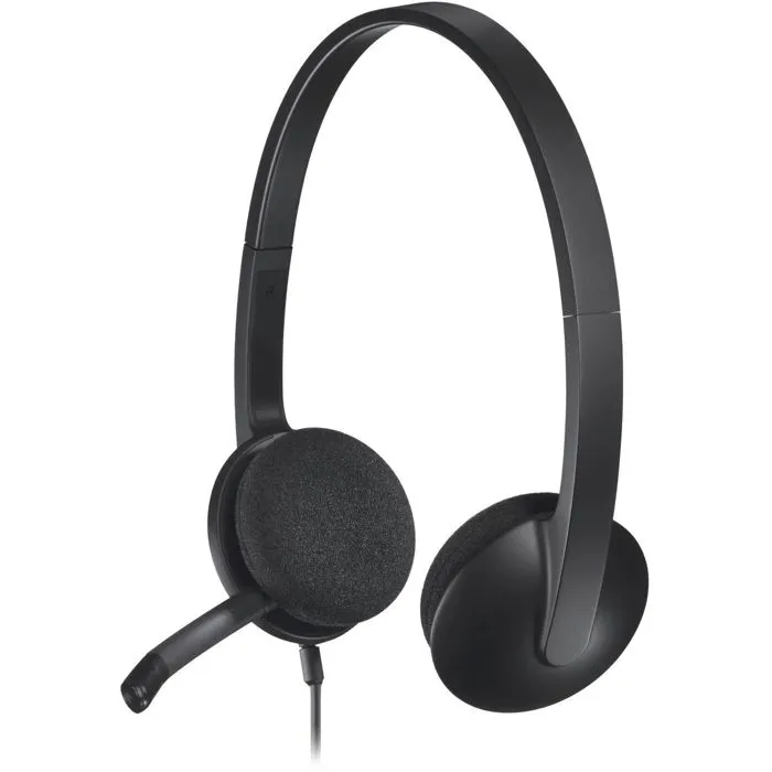Logitech H340 USB Headset, Auriculares con Micrófono con Cancelación de Ruido para Llamadas y Uso Diario 1
