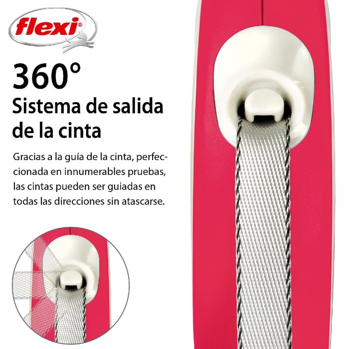 Flexi Correa New Comfort XS Cinta 3M Rojo