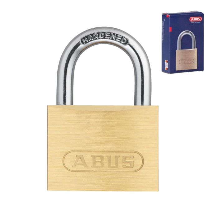 Abus Candado latón 713/15, 15 mm, con 2 llaves, medidas 16x18 mm, arco 8x12 mm