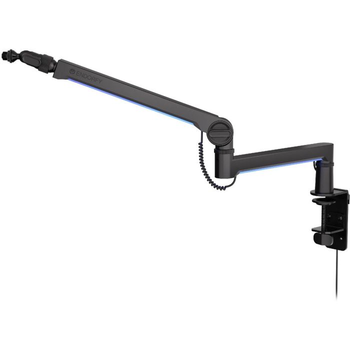 ENDORFY Mikrofonhalterung Broadcast Low Profile RGB Boom Arm (schwarz. fr Mikrofone bis 2kg. LED-Hintergrundbeleuchtung) 7