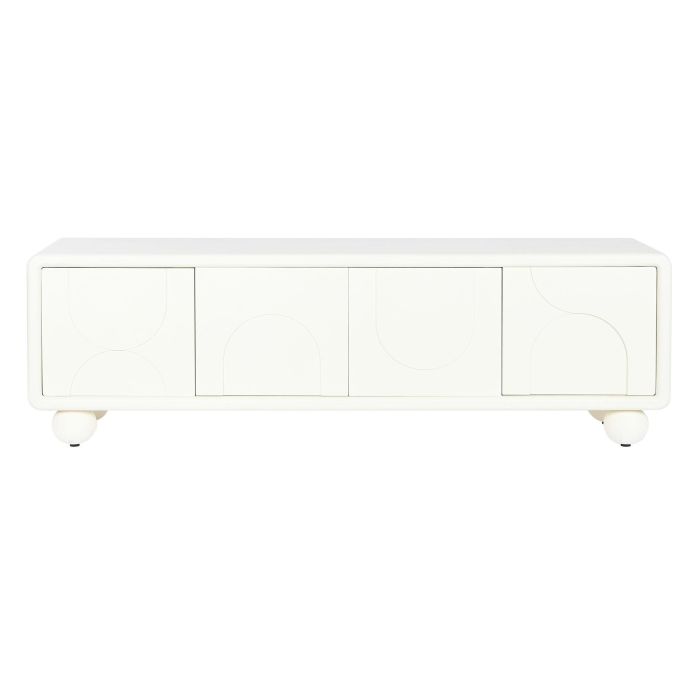 Mueble de TV DKD Home Decor Blanco Madera MDF 160 x 37 x 50 cm 6