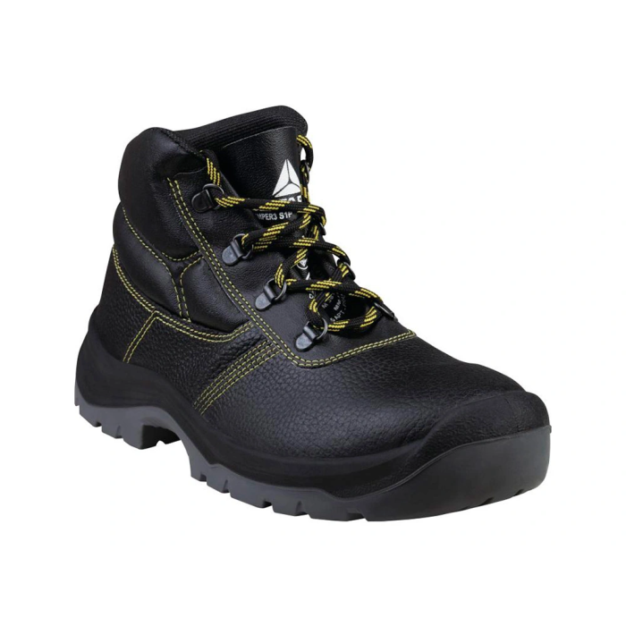 Deltaplus Botas de seguridad en piel crupón S1P SRC, suela PU bi-densidad, color negro, talla 39 1