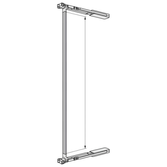 EFFEGI BREVETTI Barra Estabilizadora Pegaso Soft 2500mm para Mecanismos de Unión y Apertura Horizontal Superior e Inferior