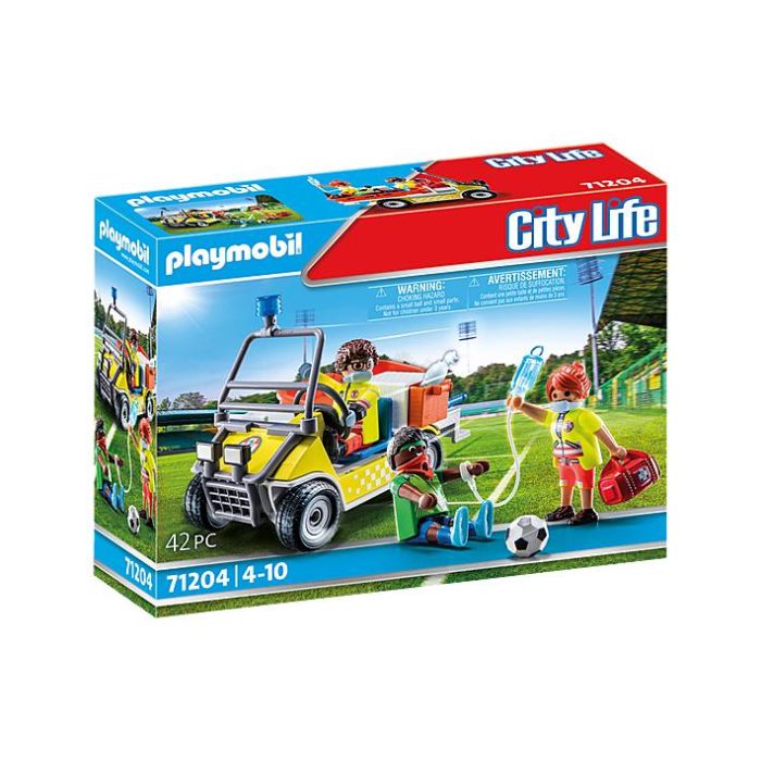 Playmobil Coche Rescate City Life con Paramédicos y Accesorios para Misiones de Rescate 1