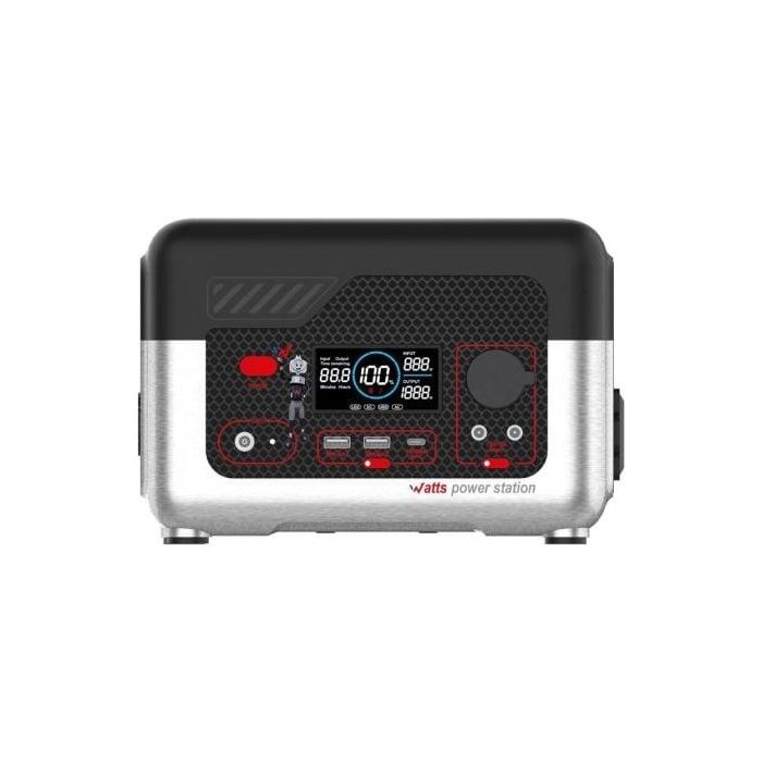 Wonder WX600 Power Station Portátil 72800mAh 600W | Batería Externa Ligera con 9 Salidas Versátiles, Carga Solar, Red y Coche Wonder WX600 Power Station Portátil 72800mAh 600W | Batería Externa Ligera con 9 Salidas Versátiles, Carga Solar, Red y Coche