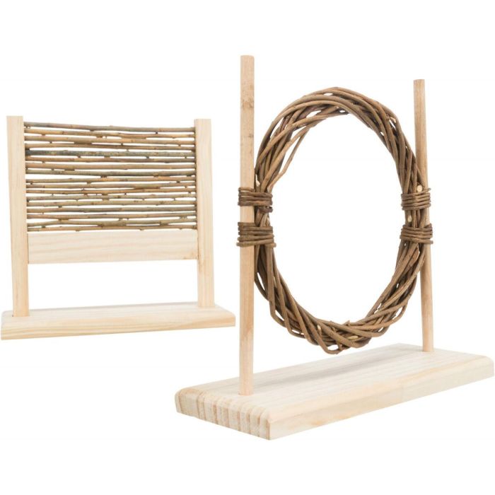 Juguete de adiestramiento Trixie 28 × 26 × 12 CM Marrón Madera Entrenamiento (2 Piezas)