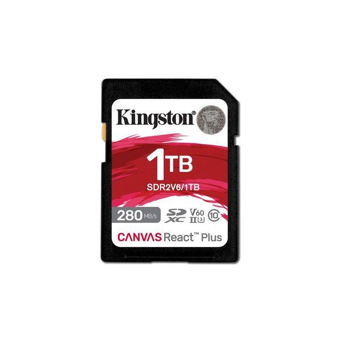 Kingston Technology Canvas React Plus 1 TB SDXC UHS-II Clase 10 Kingston Technology Canvas React Plus 1 TB SDXC UHS-II Clase 10