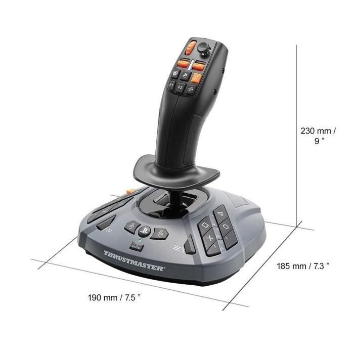 Thrustmaster 4160881 SIMTASK Farming Stick Joystick para Simulación Agrícola y Maquinaria Pesada, 3 Ejes, 33 Botones, PS5 y PC 4