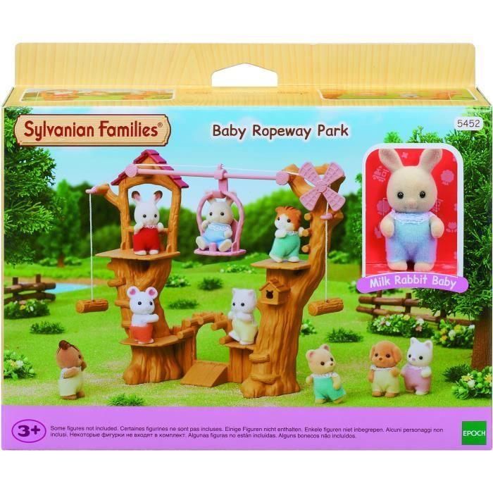 Sylvanian Families 5452 The Baby Zip Line Set con Figura Henry Conejo Bebé y Tirolesa para Casa del Árbol Sylvanian Families 5452 The Baby Zip Line Set con Figura Henry Conejo Bebé y Tirolesa para Casa del Árbol