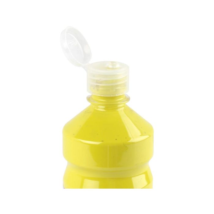 Tempera Liquida Liderpapel Escolar 500 mL Amarillo Limon 1