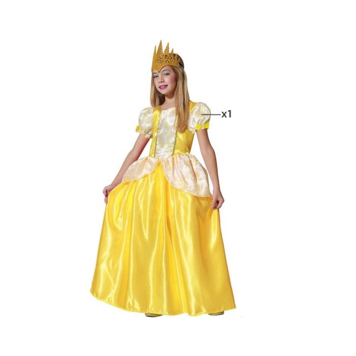 Disfraz Princesa Dorado Niña 3-4 Años