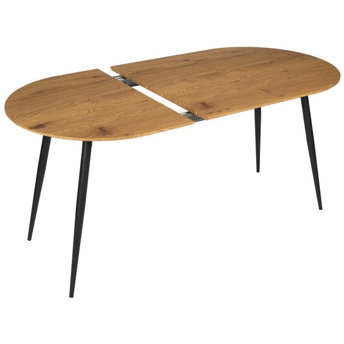 Home Deco Factory Mesa Extensible Oval de Comedor 120/160x80x76 cm, MDF y Hierro, para 4-6 Personas 0 Home Deco Factory Mesa Extensible Oval de Comedor 120/160x80x76 cm, MDF y Hierro, para 4-6 Personas 0