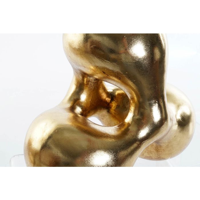 DKD Home Decor Figura Abstracta Decorativa Resina Dorado 18 x 26 x 28.5 cm 1