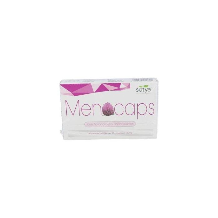 SOTYA Menocaps 30 Cápsulas. Complemento con Vitaminas B5, B6, Cobre, Biotina, Selenio para Menopausia, Cabello y Piel