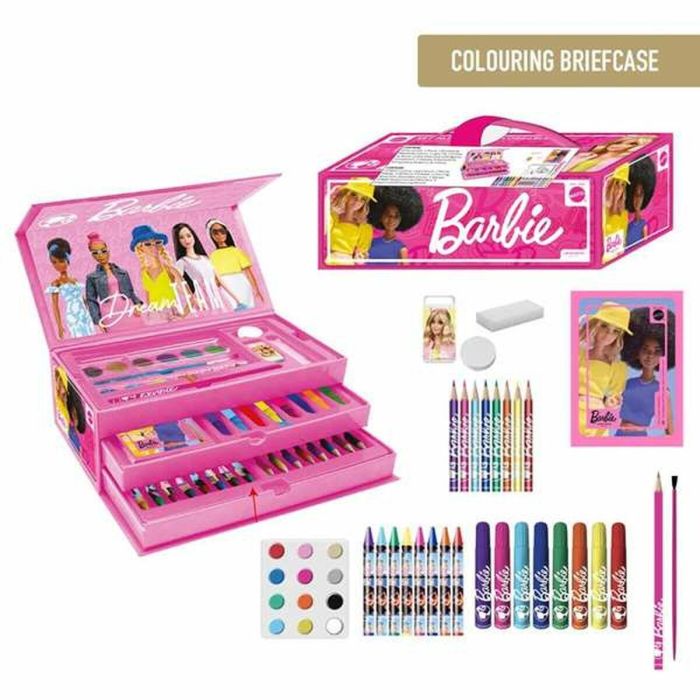 Set de Papelería Barbie Rosa 1