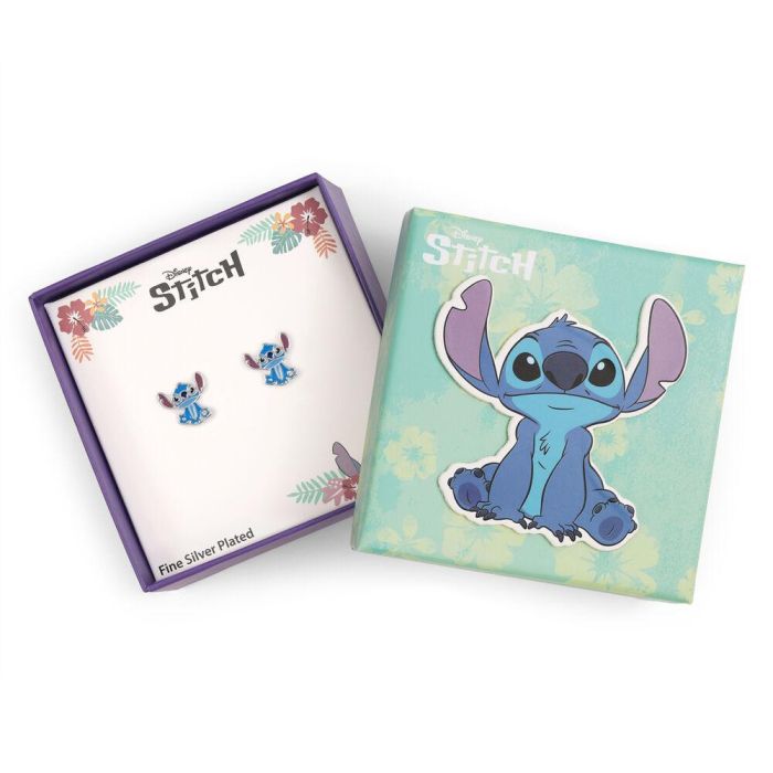 Pendientes Stitch Disney plata 1