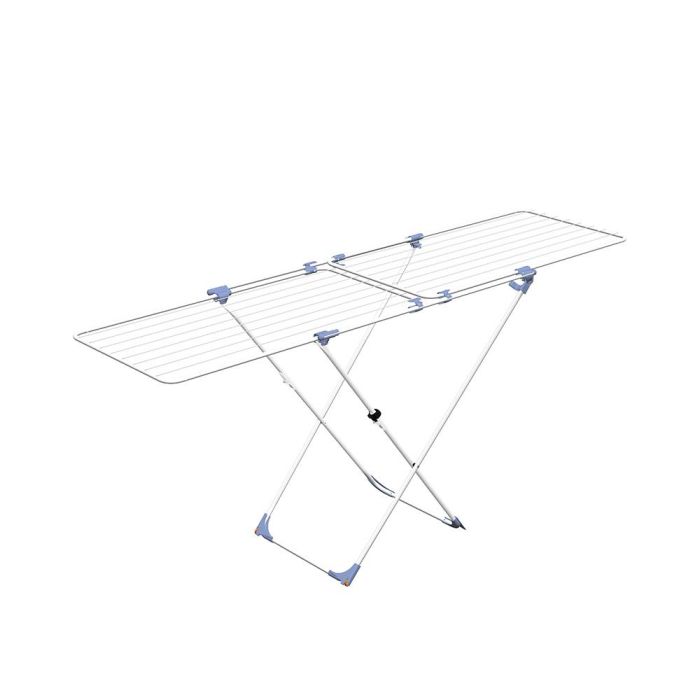 Gimi Tendedero Extensible Duo 22 m Acero Inoxidable Gris 0 Gimi Tendedero Extensible Duo 22 m Acero Inoxidable Gris 0