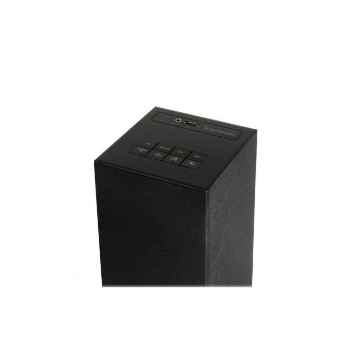 TORRE DE SONIDO SUNSTECH STBT130 NEGRA - 20W RMS - BT4.0 - FM - USB/AUX-IN - CONTROL VOLUMEN DIGITAL 1