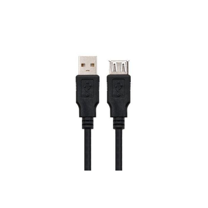 Nanocable 10.01.0202-BK Cable Alargador USB 2.0 Macho a Hembra 1m Negro 1 Nanocable 10.01.0202-BK Cable Alargador USB 2.0 Macho a Hembra 1m Negro 1