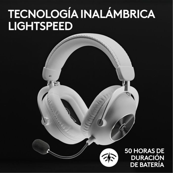 Logitech Auriculares Gaming G Pro X con micrófono cardioide, drivers Graphene 50 mm y tecnología LIGHTSPEED 6 Logitech Auriculares Gaming G Pro X con micrófono cardioide, drivers Graphene 50 mm y tecnología LIGHTSPEED 6