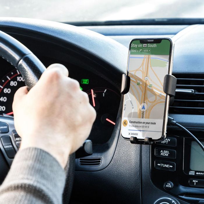 Soporte de Móvil con Cargador Inalámbrico para Coches Wolder InnovaGoods 8 Soporte de Móvil con Cargador Inalámbrico para Coches Wolder InnovaGoods 8