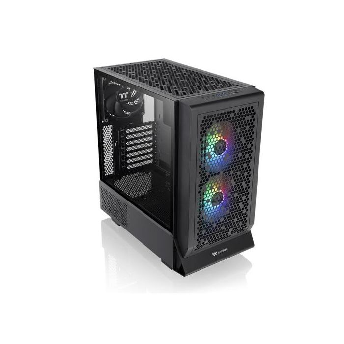 Thermaltake Ceres 330 TG Caja PC Midi Tower Negra con Panel de Cristal Templado y 2 Ventiladores de 140mm 3