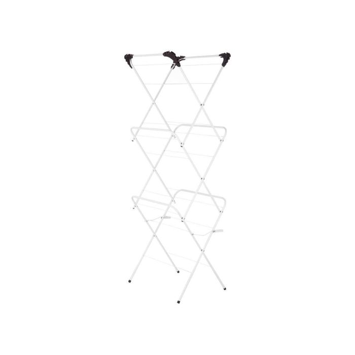 Tendedero Metal 3 Alturas Estrecho Blanco Kipit 50X69CM (5 Unidades) 1 Tendedero Metal 3 Alturas Estrecho Blanco Kipit 50X69CM (5 Unidades) 1
