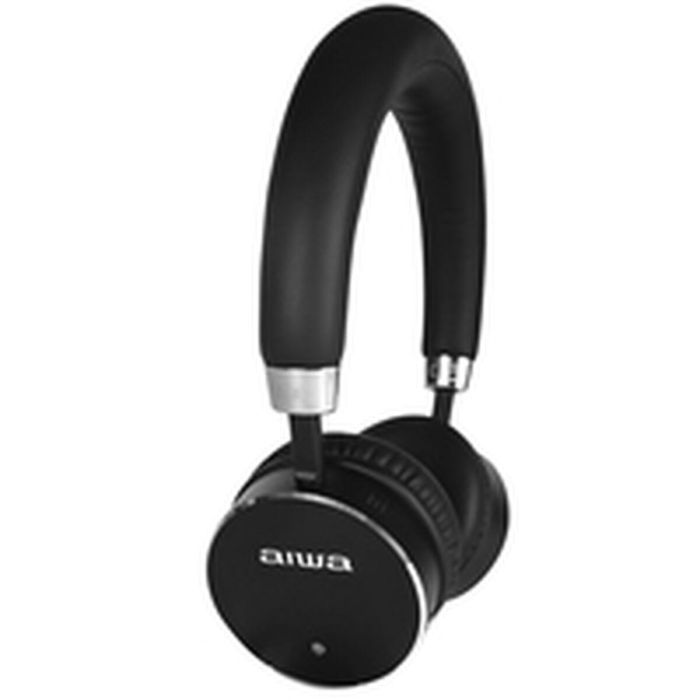 Aiwa Auriculares Inalámbricos HSTBTN-800BK Bluetooth Negro con ANC y Hyperbass 2