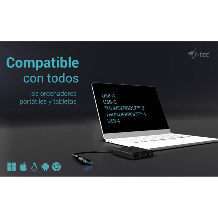 Cable USB i-Tec CADUAL4KDP Negro 2 Cable USB i-Tec CADUAL4KDP Negro 2