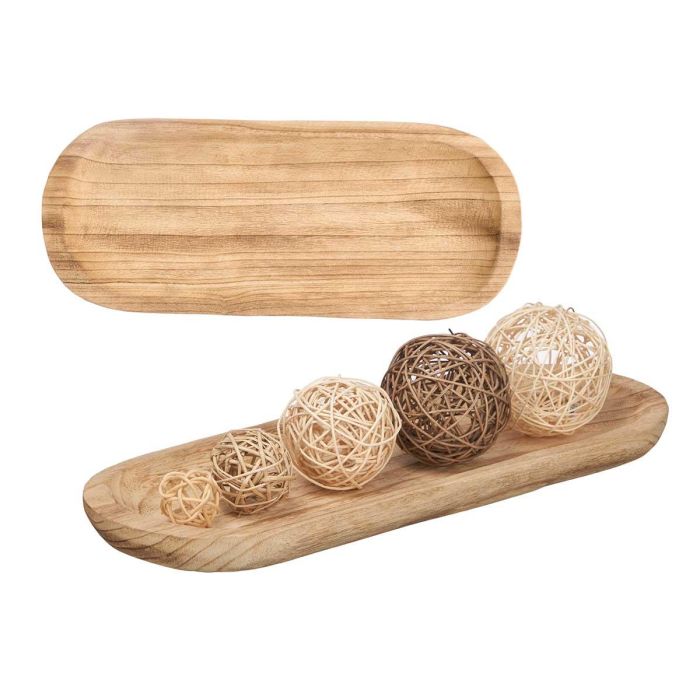 Giftdecor Centro Decorativo de Madera Quemada Ovalado 48.5 x 3 x 19.5 cm (12 Unidades) Giftdecor Centro Decorativo de Madera Quemada Ovalado 48.5 x 3 x 19.5 cm (12 Unidades)