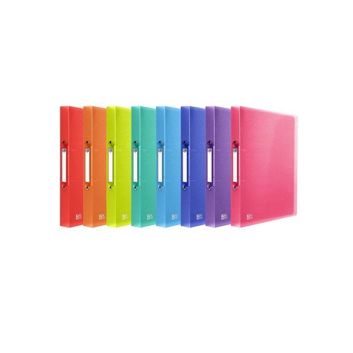 Carpeta De Anillas Oxford/Elba Urban Pp Translucido A4+ 2 An.Redonda 30Mm Surtido (8 Colores) (Set de 10)
