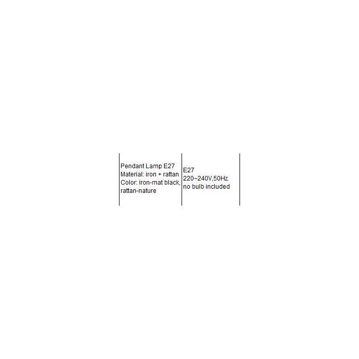 Lampara Techo Urban DKD Home Decor Negro Marron 50 x 42 x 50 cm 2