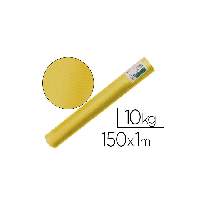 Liderpapel Papel Kraft Verjurado Amarillo Bobina 1 mt Ancho x 150 mt Longitud 65 gr Gramaje 0 Liderpapel Papel Kraft Verjurado Amarillo Bobina 1 mt Ancho x 150 mt Longitud 65 gr Gramaje 0