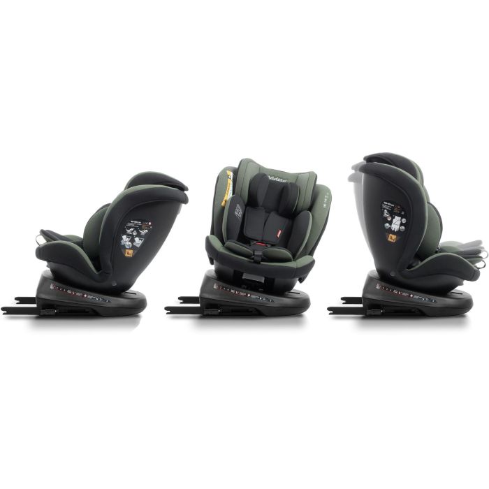 Silla de coche - BABYAUTO - Sigma IFix Vivitta - Grupo 0/1/2/3 - 40/150 cm - Isofix + Top Tether - Giratoria 360° - Reclinable - Verde 2