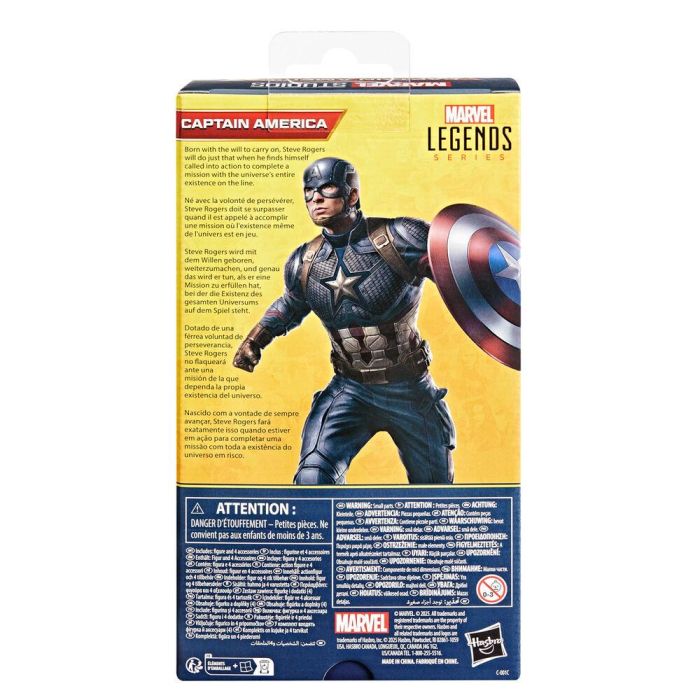 Hasbro G0607 Figura Coleccionable Capitán América Marvel Legends Avengers: Endgame 15 cm Articulada 4 Accesorios 2 Hasbro G0607 Figura Coleccionable Capitán América Marvel Legends Avengers: Endgame 15 cm Articulada 4 Accesorios 2