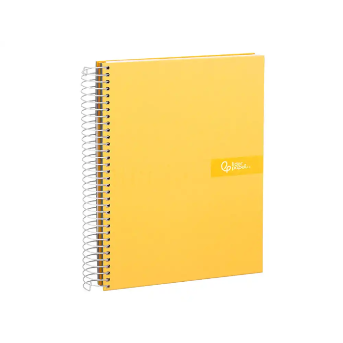 Liderpapel Cuaderno Espiral A4 Micro Crafty Tapa Forrada 120 Hojas 90gr Cuadro 5mm 4 Taladros Color Amarillo 3 Liderpapel Cuaderno Espiral A4 Micro Crafty Tapa Forrada 120 Hojas 90gr Cuadro 5mm 4 Taladros Color Amarillo 3