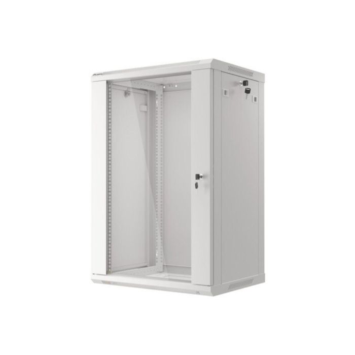 Lanberg WF01-6418-10S Armario Rack de Pared 18U, Color Gris, 60 kg de Capacidad Máxima 1 Lanberg WF01-6418-10S Armario Rack de Pared 18U, Color Gris, 60 kg de Capacidad Máxima 1