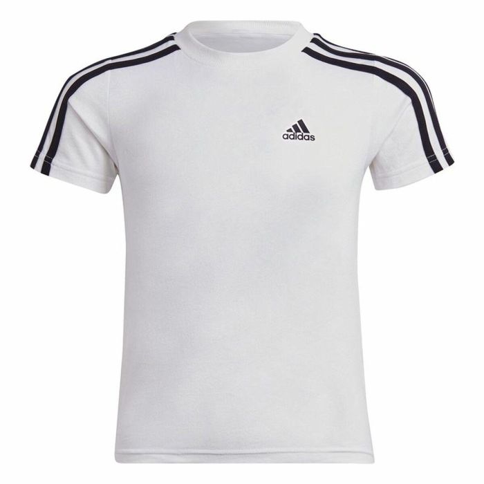 Camiseta de Manga Corta Adidas Lk 3S Co Blanco 0 Camiseta de Manga Corta Adidas Lk 3S Co Blanco 0