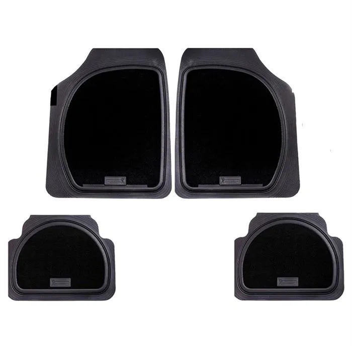 Michelin 4 Alfombrillas de Goma Universales Negras + Alfombra Delanteras y Traseras Antideslizantes Alta Resistencia 0 Michelin 4 Alfombrillas de Goma Universales Negras + Alfombra Delanteras y Traseras Antideslizantes Alta Resistencia 0