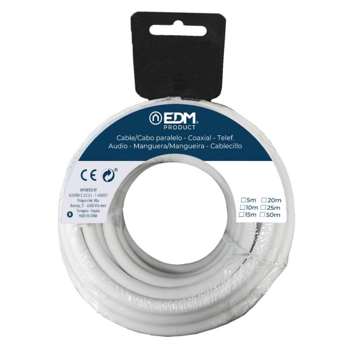 Cable EDM 28228 Blanco 15 m 1