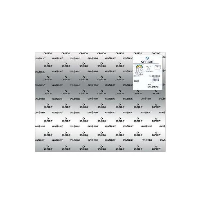 Cartulina Metalizada 50X65 Cm Iris 280G Plata Paquete De 25